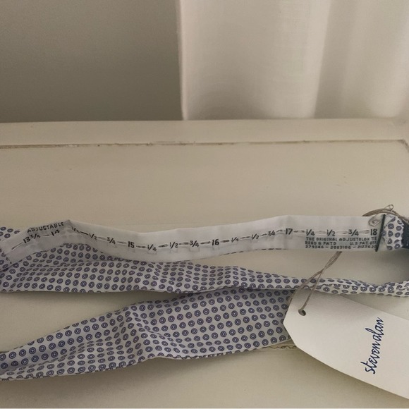 Steven Alan Bow Tie White Blue Dot - Picture 5 of 6